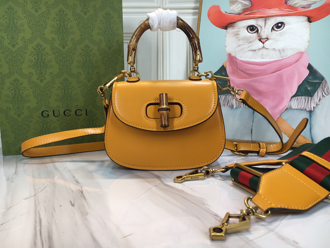 Replica Gucci Double G Bamboo 1947 Mini Top Handle Bag - Image 7