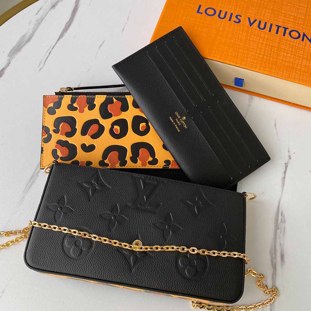 Replica Louis Vuitton Aaa-Leopard Felicie Pochette M64065 - Image 10