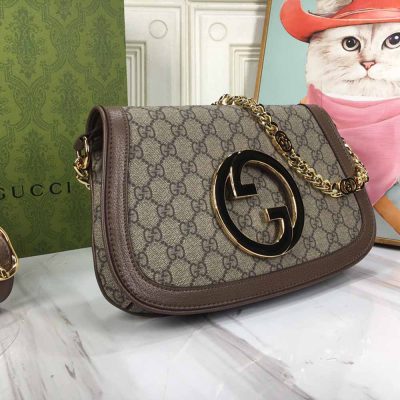 Alternative view of Replica Gucci Blondie Shoulder Bag Brown/Red