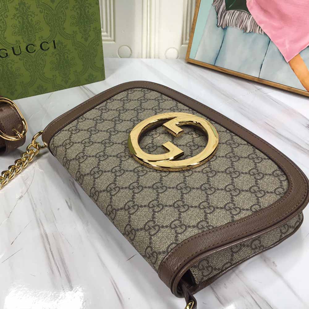 Replica Gucci Blondie Shoulder Bag Brown/Red - Image 8