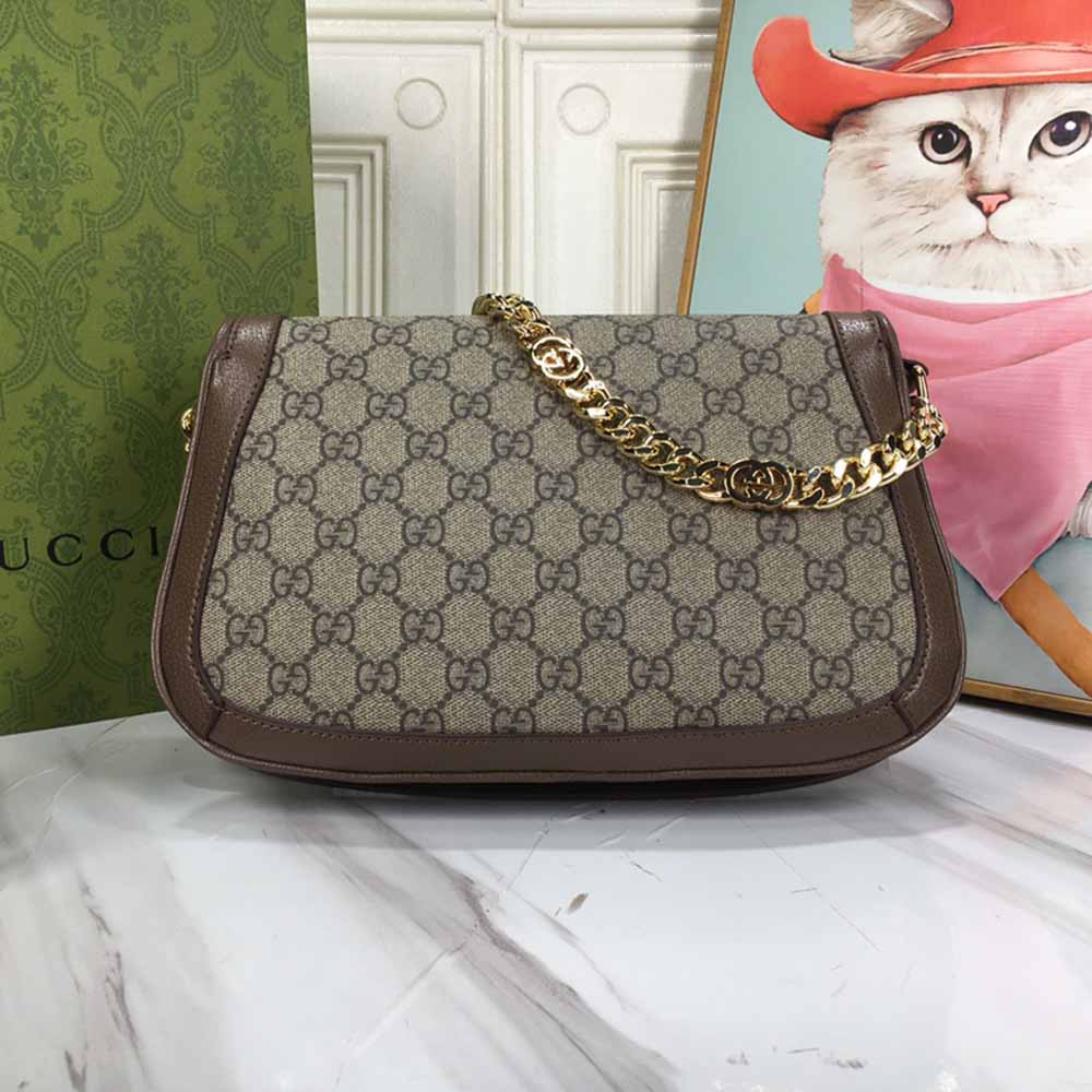 Replica Gucci Blondie Shoulder Bag Brown/Red - Image 9