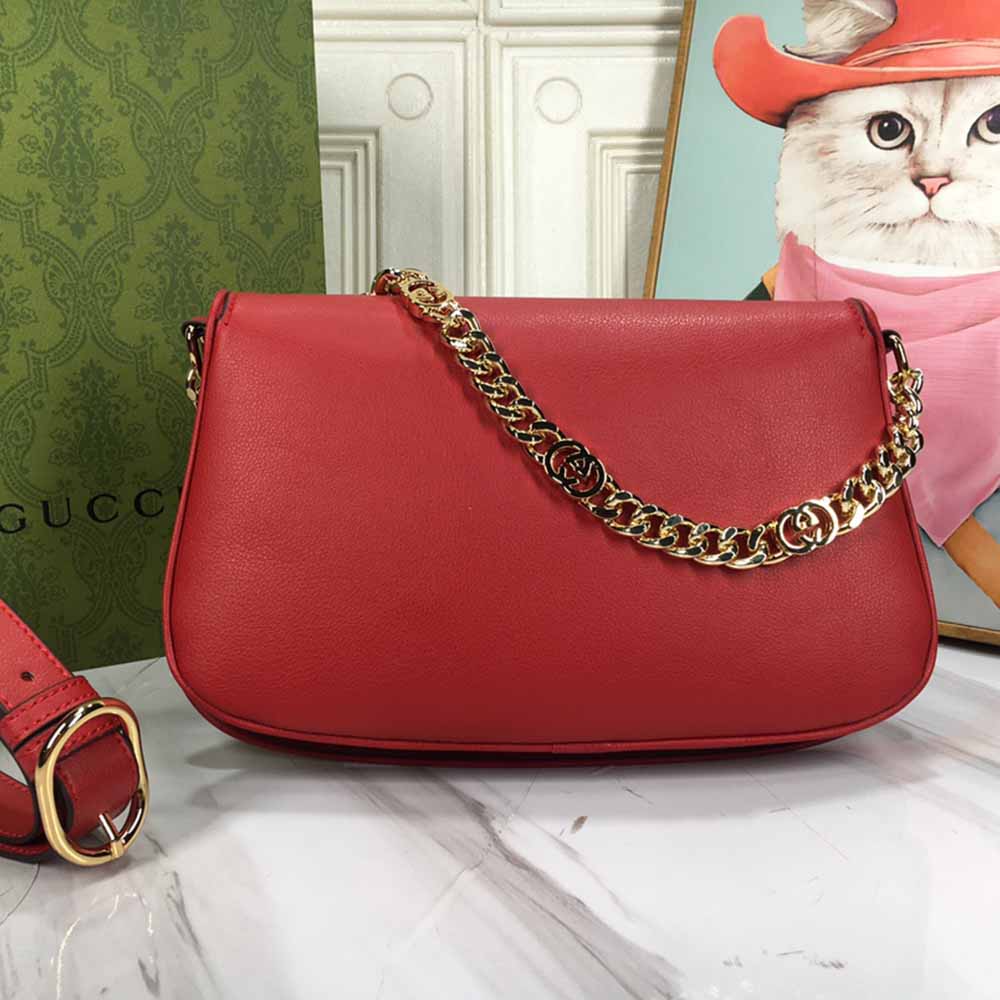 Replica Gucci Blondie Shoulder Bag Brown/Red - Image 12