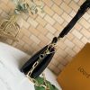 Best Replicas Bags - Louis Vuitton COUSSIN PM M57790 BLACK/WHITE/RED Top Quality Louis Vuitton LV Replica Bags On Sales