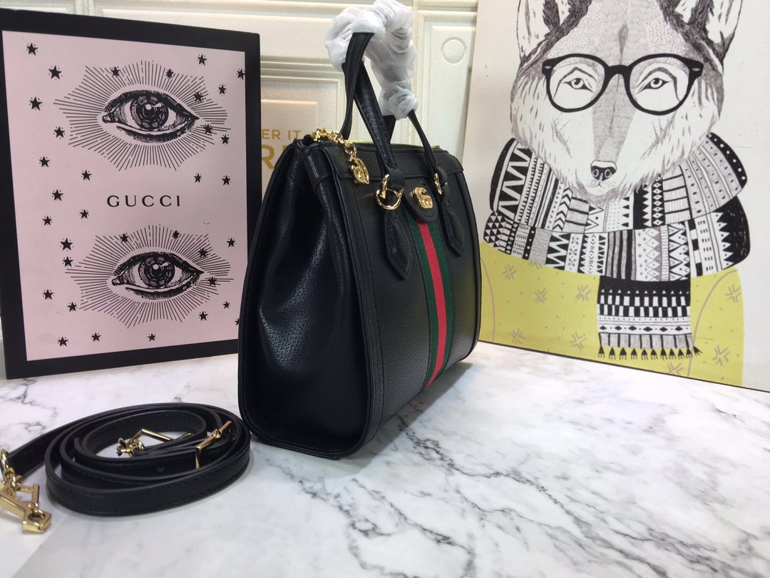 Replica Gucci Ophidia Small Tote Bag Black/White - Image 2