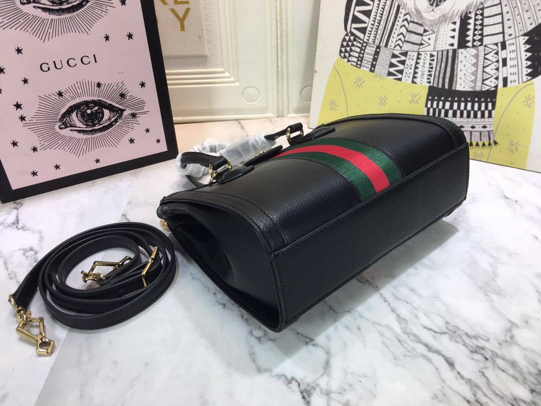 Replica Gucci Ophidia Small Tote Bag Black/White - Image 4