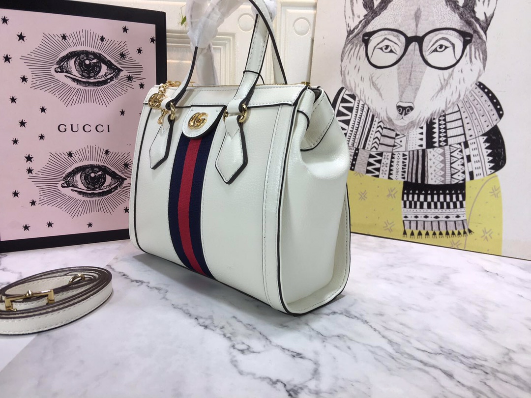 Replica Gucci Ophidia Small Tote Bag Black/White - Image 7