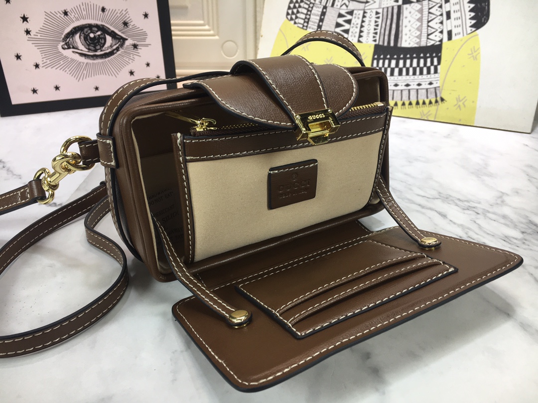 Replica Gucci Mini Bag With Clasp Closure - Image 7