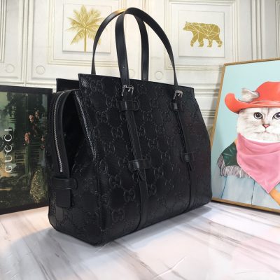 Alternative view of Replica Gucci Double G Embossed Tote Bag