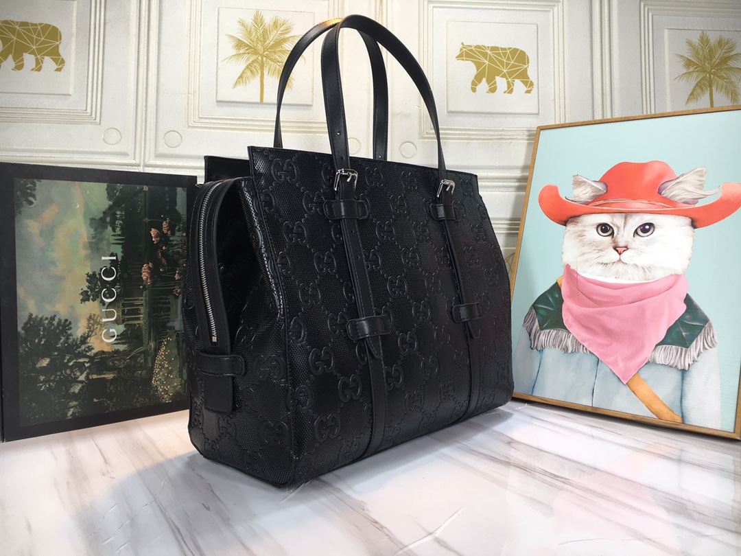 Replica Gucci Double G Embossed Tote Bag - Image 2