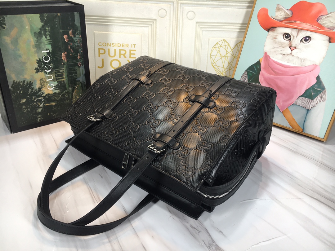 Replica Gucci Double G Embossed Tote Bag - Image 3