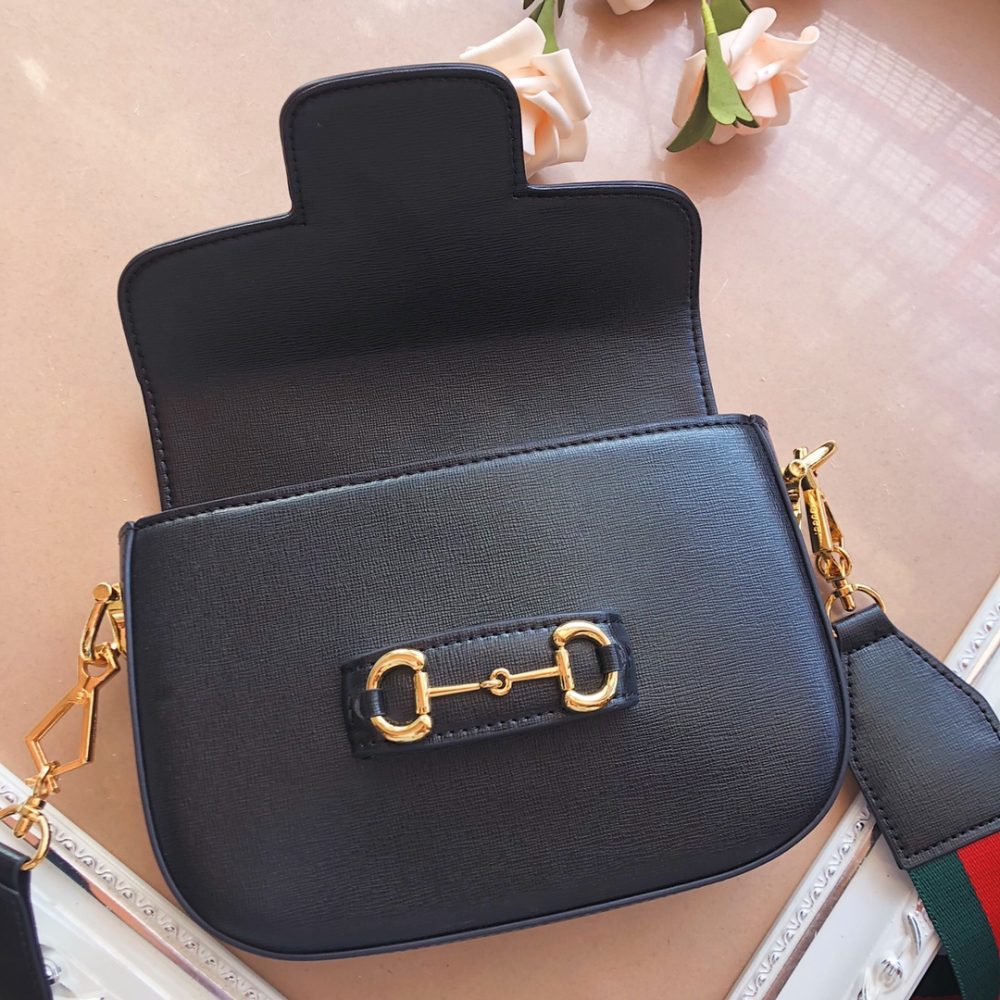 Best Replicas Bags - Gucci Horsebit 1955 mini bag Brown/Black/White Best Louis Vuitton LV Replica Bags On Sales