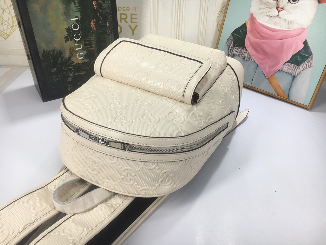 Replica Gucci Double G Embossed Backpack - Image 10