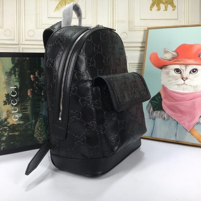 Alternative view of Replica Gucci Double G Embossed Backpack