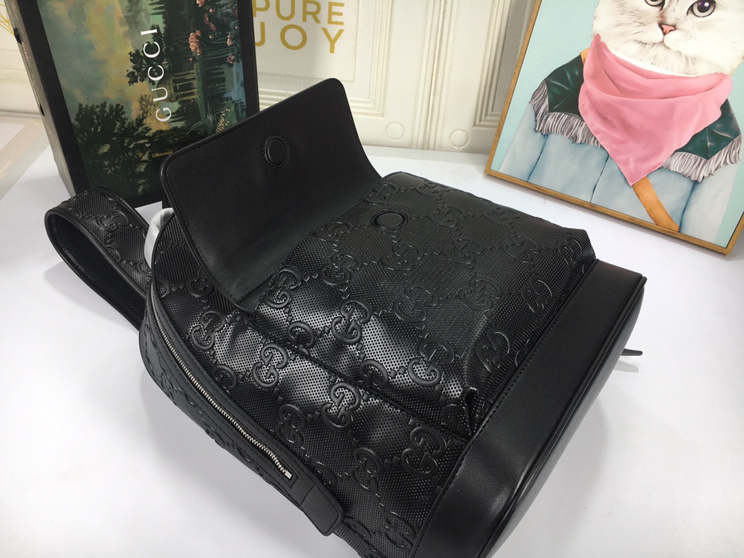 Replica Gucci Double G Embossed Backpack - Image 5