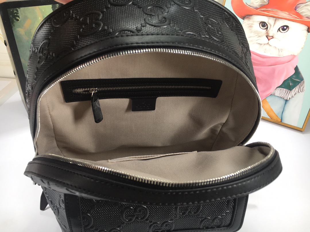 Replica Gucci Double G Embossed Backpack - Image 6