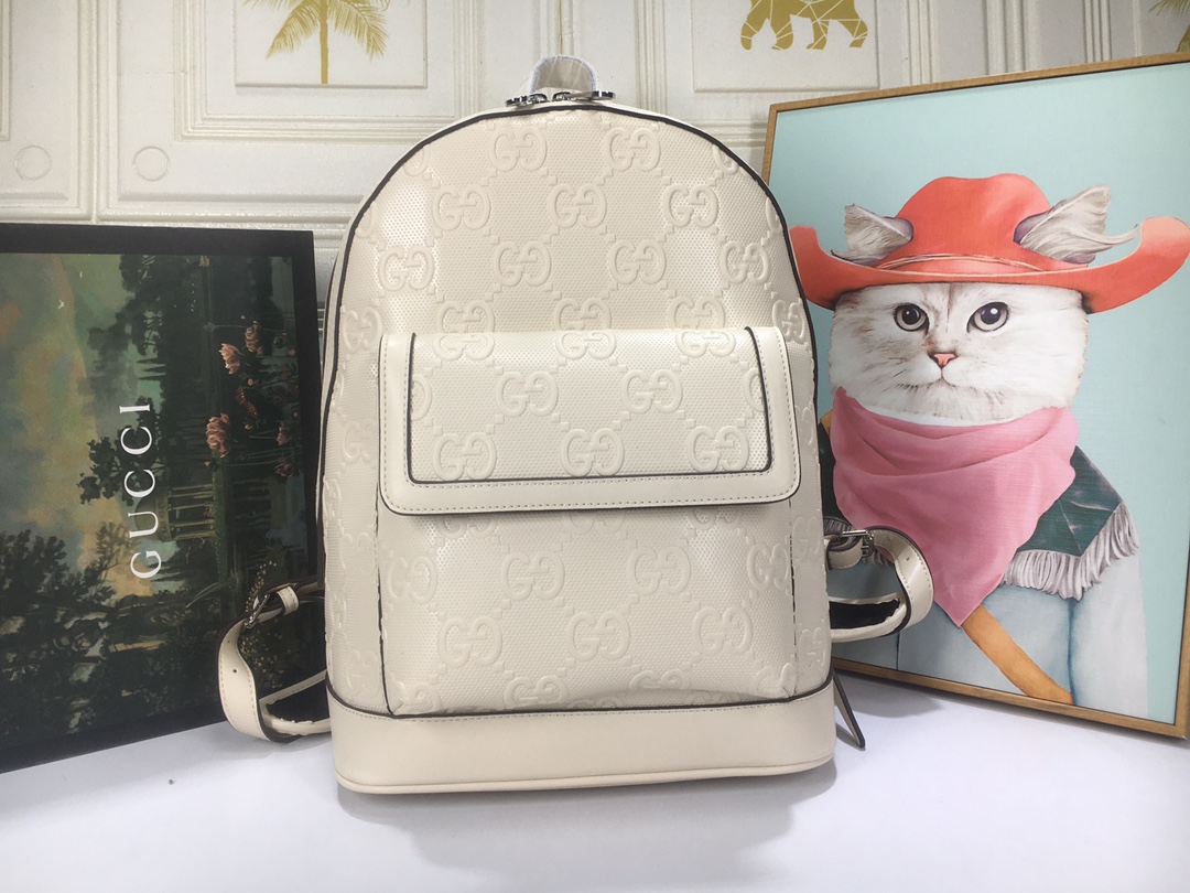 Replica Gucci Double G Embossed Backpack - Image 7