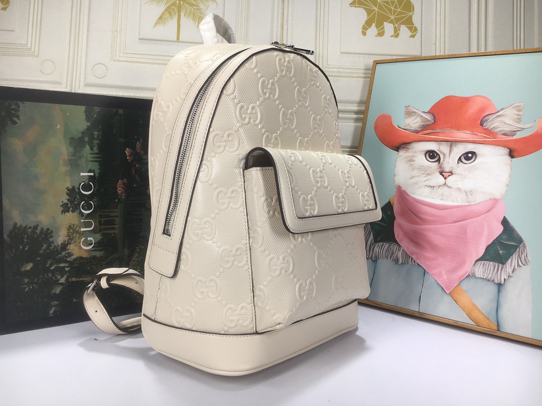 Replica Gucci Double G Embossed Backpack - Image 8