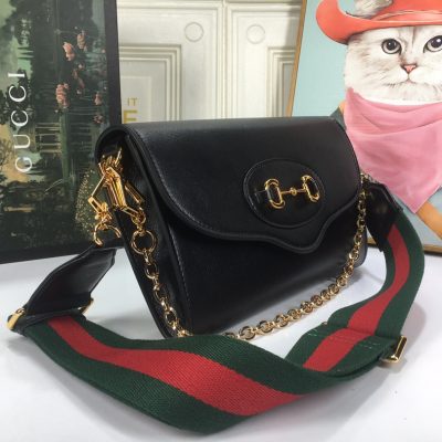 Alternative view of Replica Gucci Aaa-Double G Horsebit 1955 Small Bag- 3 Colors
