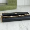 Best Replicas Bags - Gucci Marmont chain wallet Beige/Black Top Quality Louis Vuitton LV Replica Bags On Sales