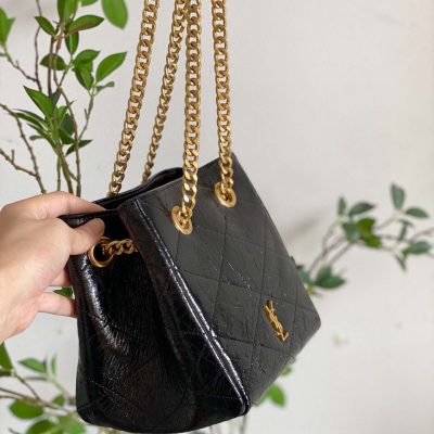 Alternative view of Replica Ysl Black Chain Crossbody Shoulder Bucket Bag