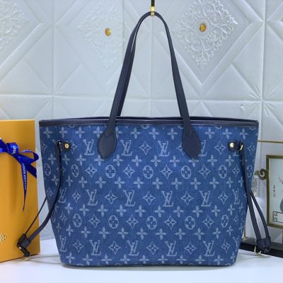 Alternative view of Replica Louis Vuitton Denim Materials Neverfull Mm