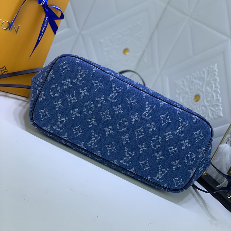 Replica Louis Vuitton Denim Materials Neverfull Mm - Image 4