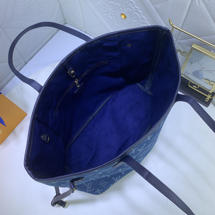 Replica Louis Vuitton Denim Materials Neverfull Mm - Image 6