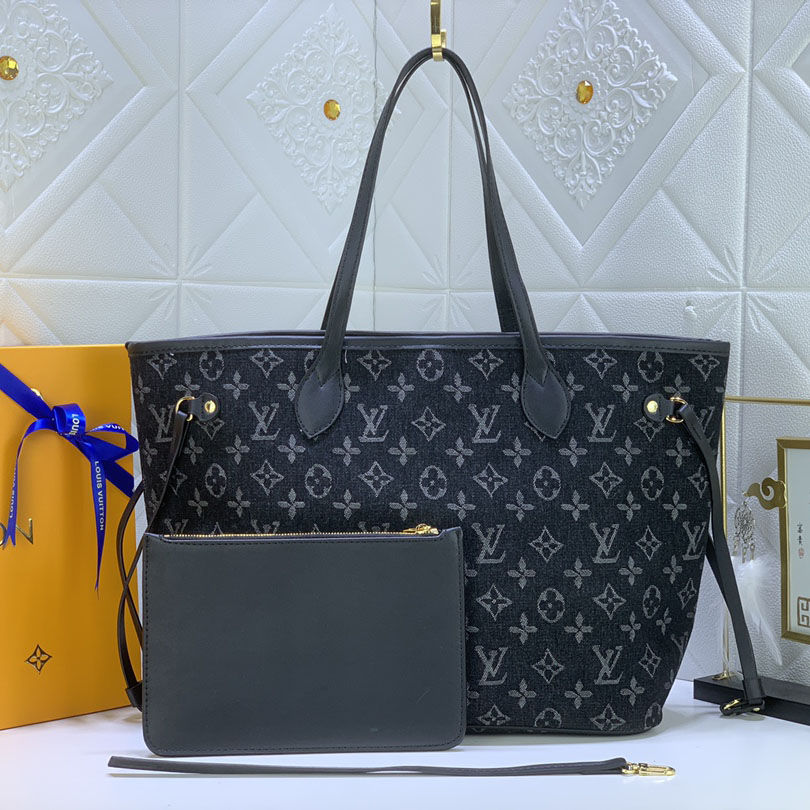 Replica Louis Vuitton Denim Materials Neverfull Mm - Image 8