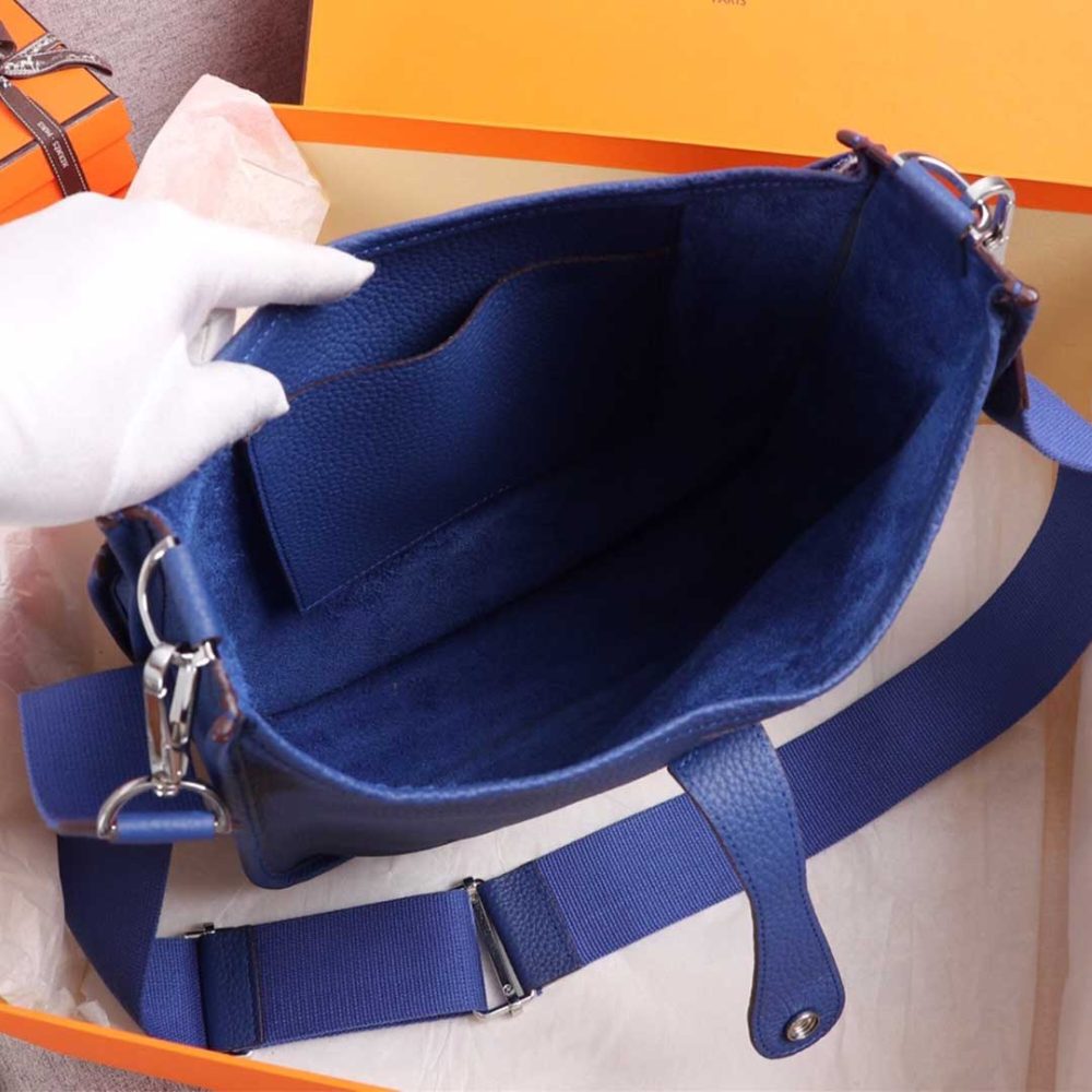 Best Replicas Bags - Hermes AAA-Evelyne III 29 bag ORANGE/BLACK/BLUE Best Louis Vuitton LV Replica Bags On Sales