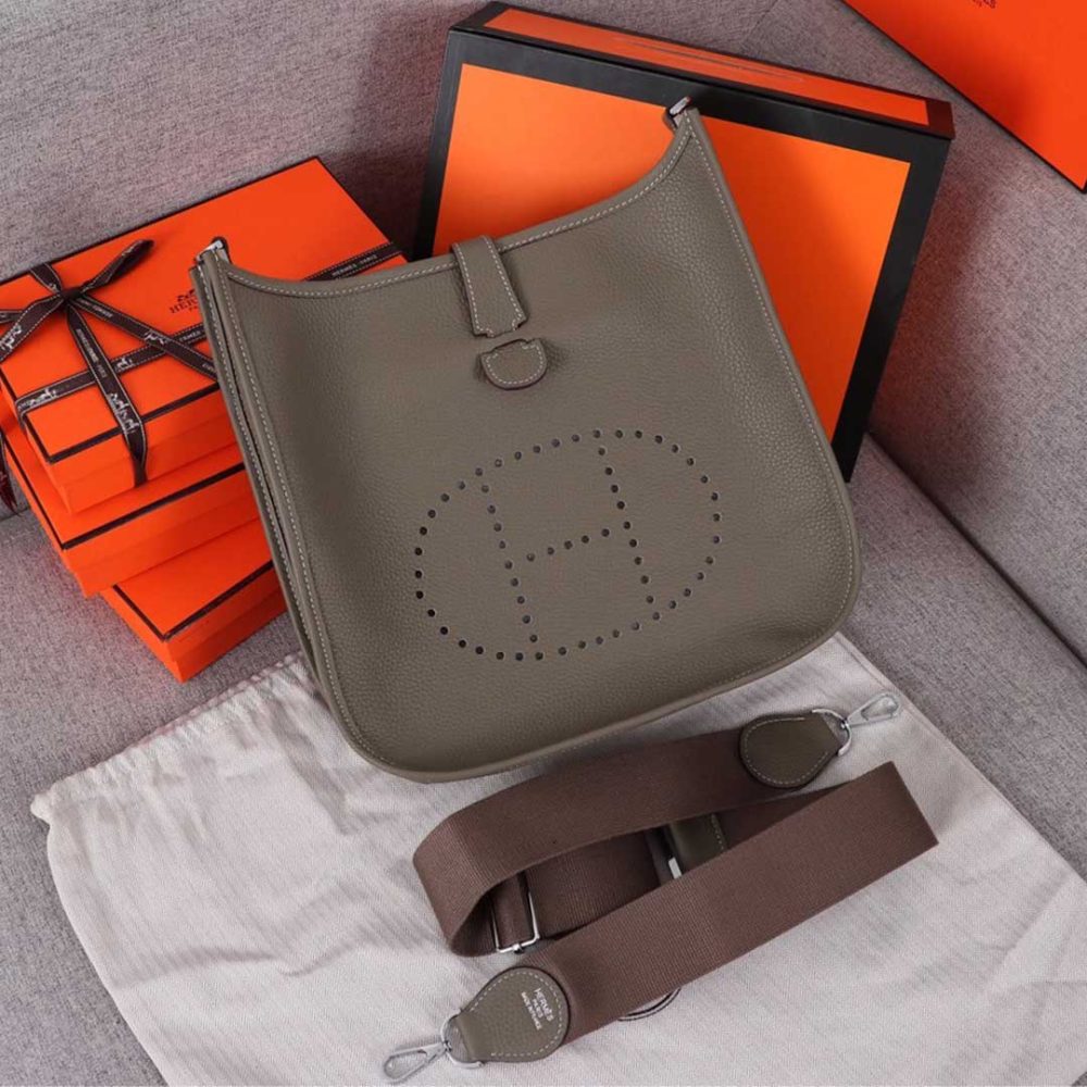 Best Replicas Bags - Hermes AAA-Evelyne III 29 bag ORANGE/BLACK/BLUE Best Louis Vuitton LV Replica Bags On Sales