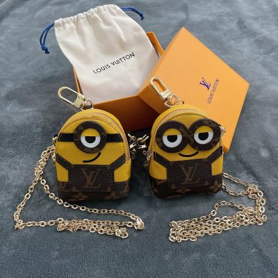 Replica Louis Vuitton Cartoon Bag Charm Chain Coin Wallet L03