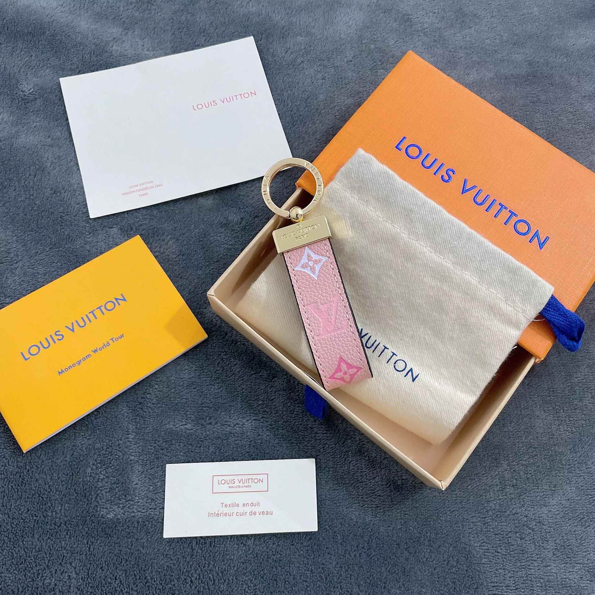 Replica Louis Vuitton Dragonne Bag Charm & Key Holder L04 - Image 6