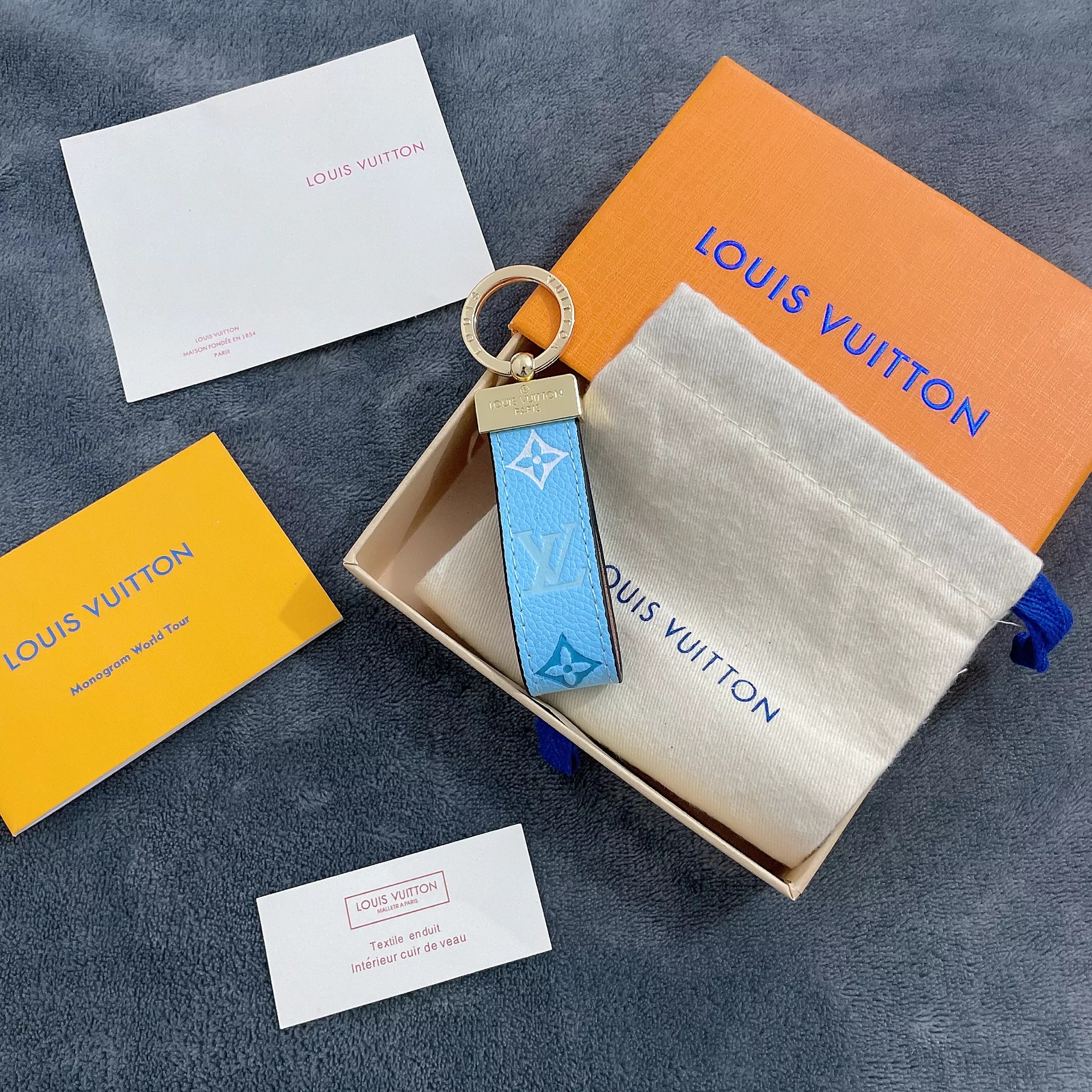 Replica Louis Vuitton Dragonne Bag Charm & Key Holder L04 - Image 8