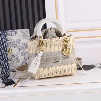 Alternative view of Replica Dior Lady D Bag-Grey