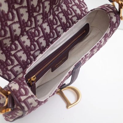 Alternative view of Replica Dior Large Oblique Saddle Bag