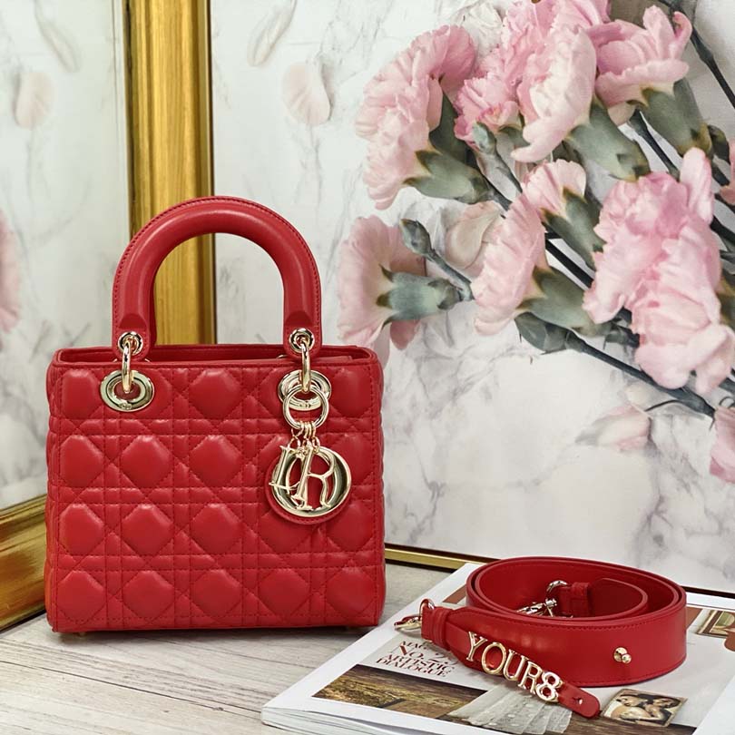 Replica Dior Aaa-My Abc Lady Dr Bag Black/White/Red - Image 13
