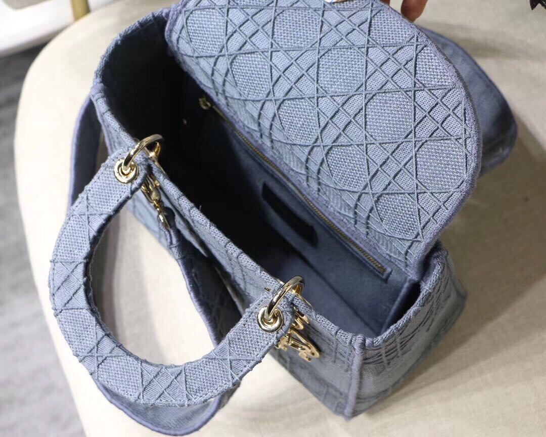 Replica Dior Medium Lady D-Lite Bag M0565/Embroidered Logo - Image 2
