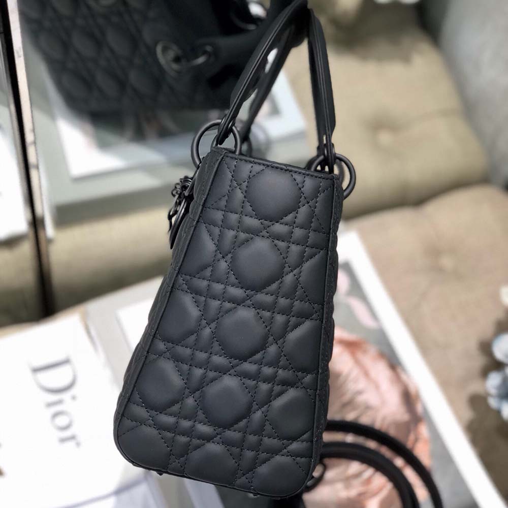Replica Dior Aaa-Medium Lady Dr Bag Black/Pink/Grey - Image 2