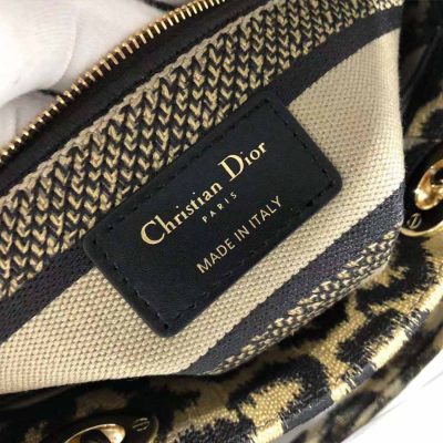 Alternative view of Replica Dior Aaa-Leopard Medium Lady D-Lite Bag M0566/Embroidery