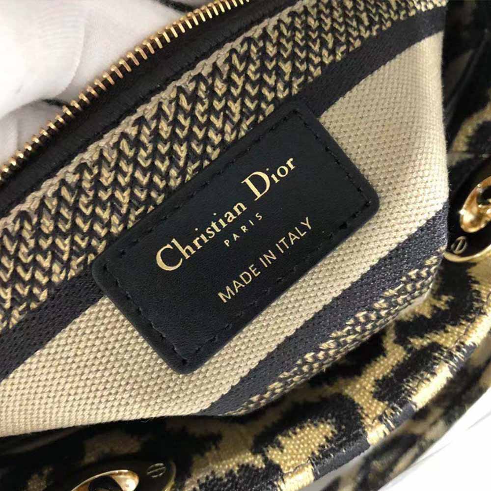 Replica Dior Aaa-Leopard Medium Lady D-Lite Bag M0566/Embroidery - Image 2