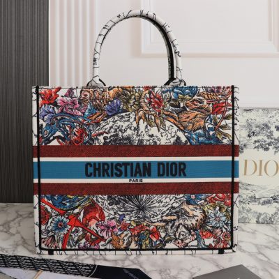 Replica Dior Latte Multicolor Medium/Large Book Tote- 36/42Cm