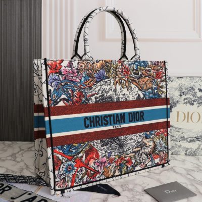 Alternative view of Replica Dior Latte Multicolor Medium/Large Book Tote- 36/42Cm