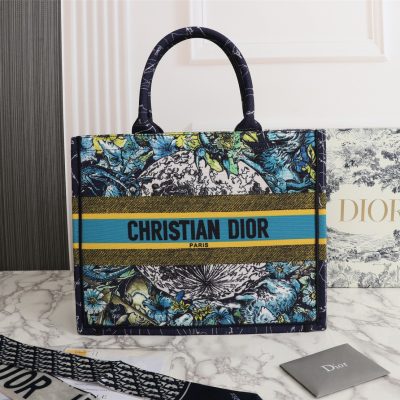 Replica Dior Blue Medium/Large Dior Book Tote- 36/42Cm