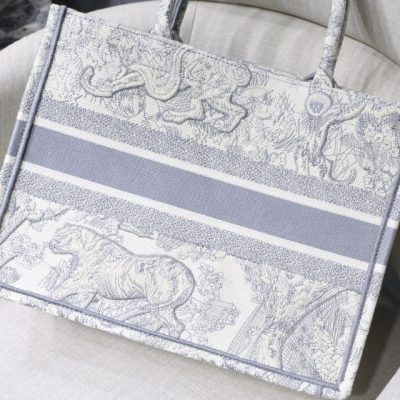 Alternative view of Replica Dior Small Book Tote Gray/Pink/Blue
