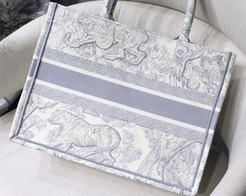 Replica Dior Small Book Tote Gray/Pink/Blue - Image 2