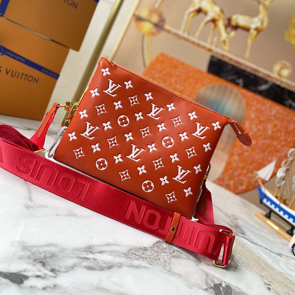 Replica Louis Vuitton Coussin Pm Handbag- Red/Yellow - Image 3