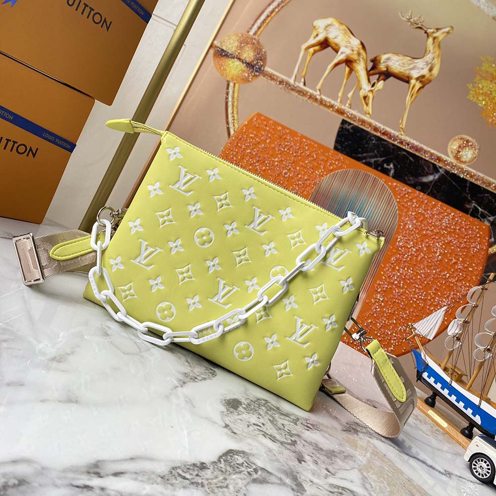Replica Louis Vuitton Coussin Pm Handbag- Red/Yellow - Image 6