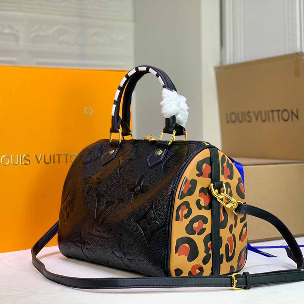 Replica Louis Vuitton Leopard Speedy Bandouliere 30/ Embossed - Image 9