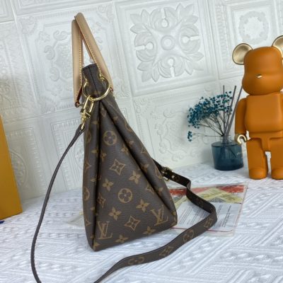 Alternative view of Replica Louis Vuitton Pallas Mm Monogram Black/Red/Pink