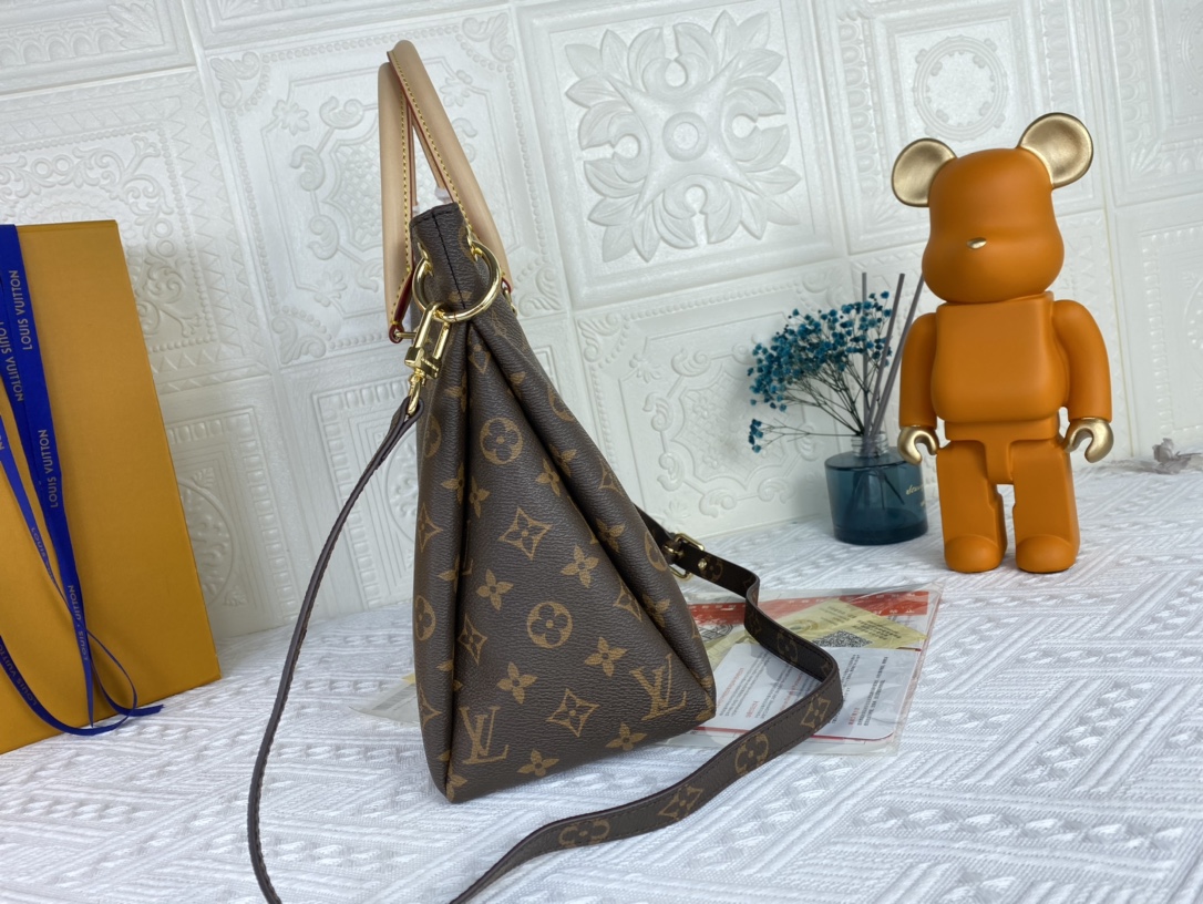 Replica Louis Vuitton Pallas Mm Monogram Black/Red/Pink - Image 2